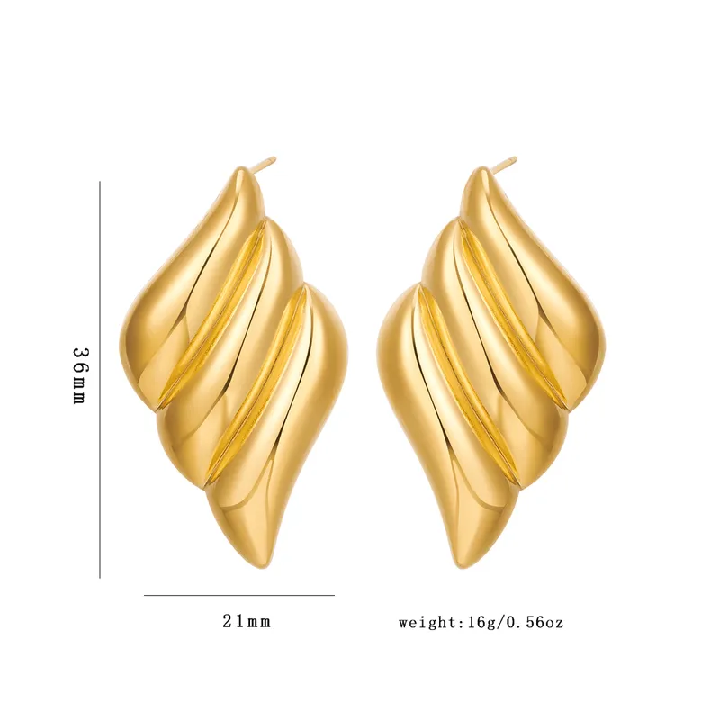 Gold Plated Vintage Statement Earrings