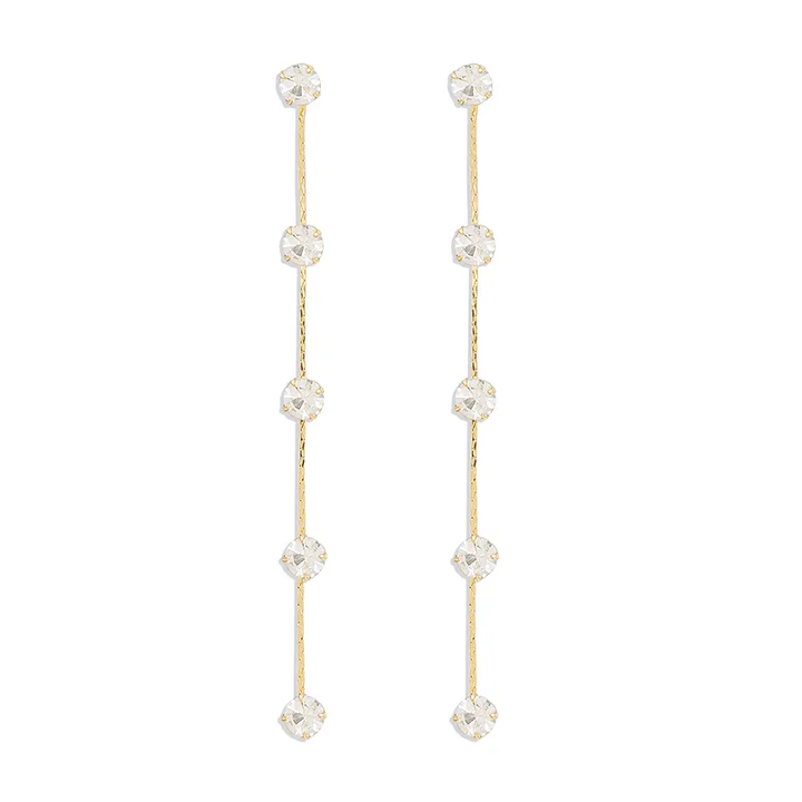 Rhinestone Effect Drop Earrings