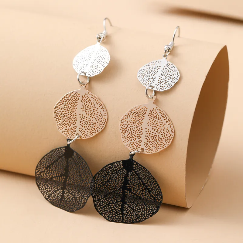 Bohemian Delicate Leaf Drop Earrings