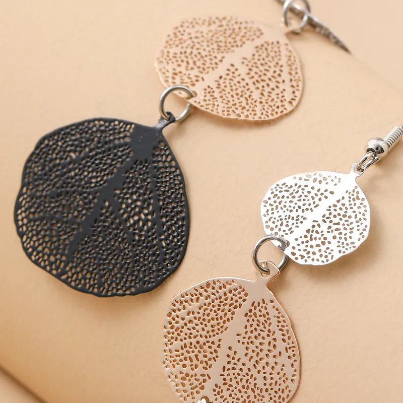 Bohemian Delicate Leaf Drop Earrings