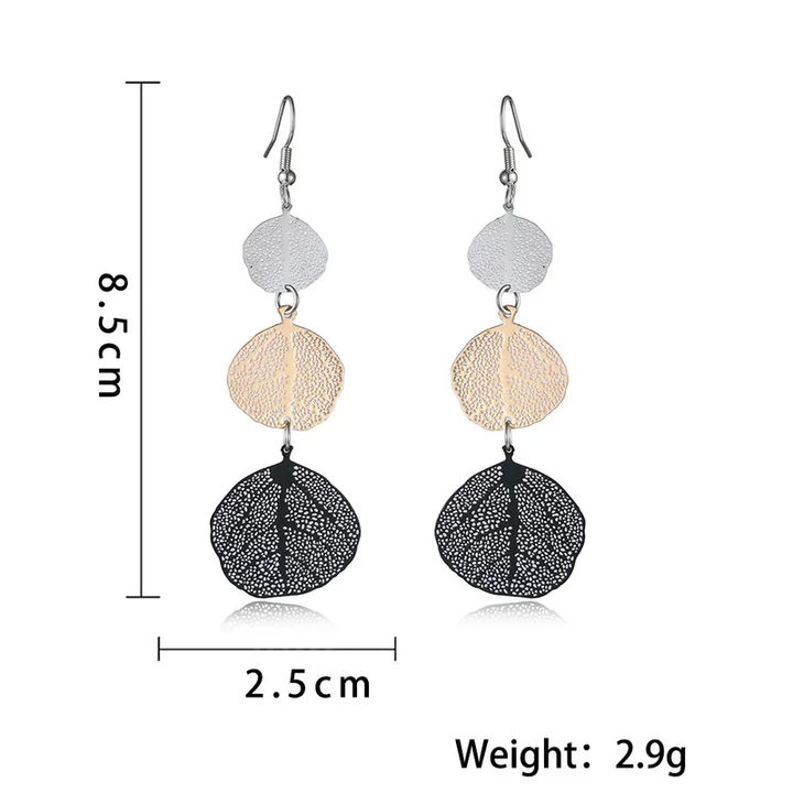Bohemian Delicate Leaf Drop Earrings