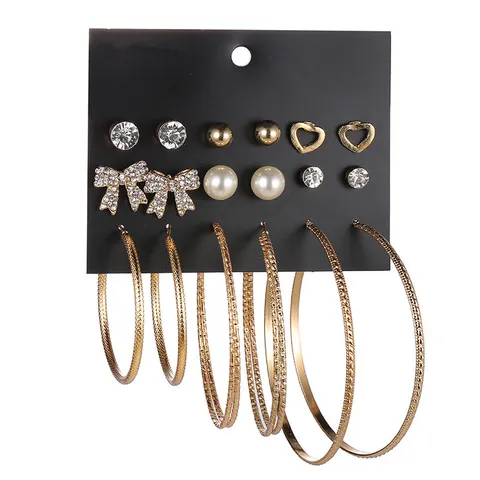 Best Value Earring Set, Bows, Hoops And Studs